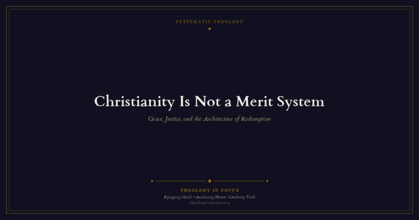 Featured image for Christianity Is Not a Merit System - Theology in Focus