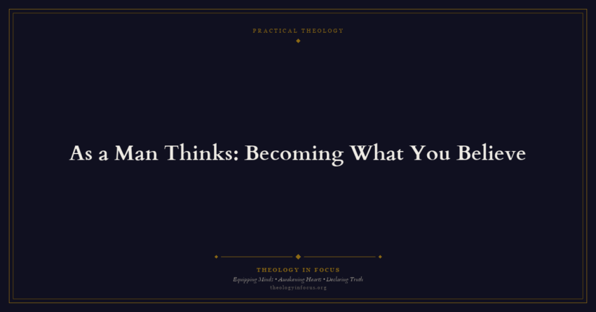 Featured image for As a Man Thinks: Becoming What You Believe - Theology in Focus
