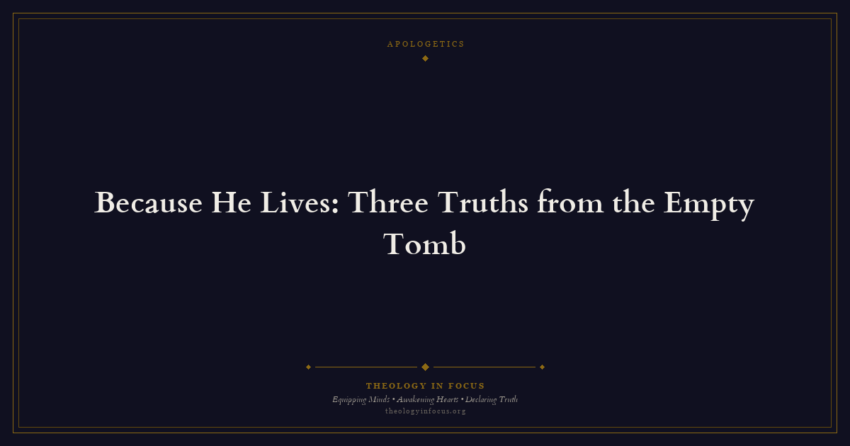 Featured image for Because He Lives: Three Truths from the Empty Tomb - Theology in Focus