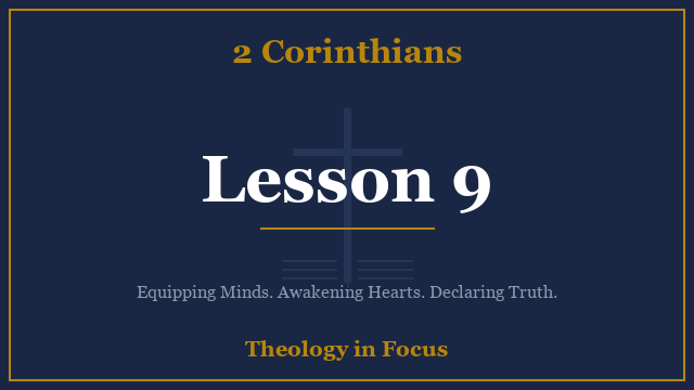 2 Corinthians Lesson 9