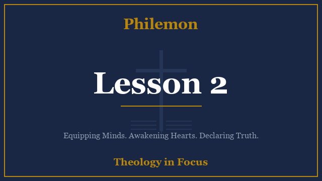 Philemon Lesson 2