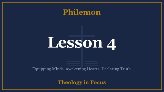 Philemon Lesson 4