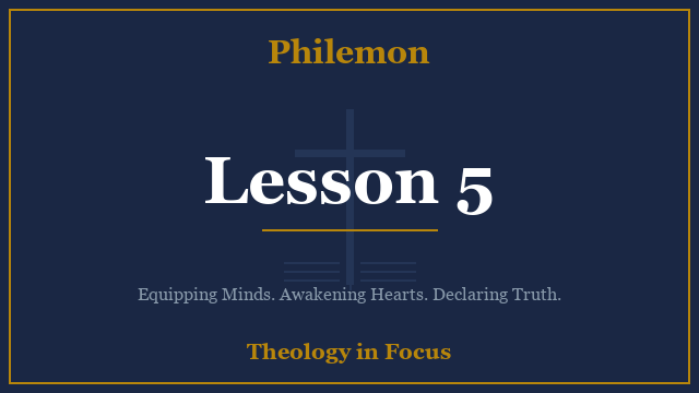 Philemon Lesson 5