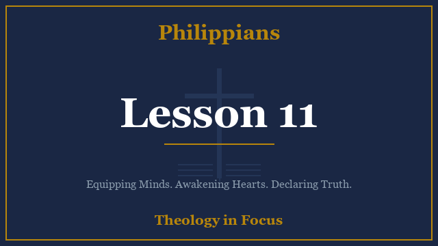 Philippians Lesson 11