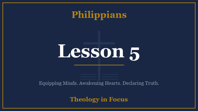 Philippians Lesson 5