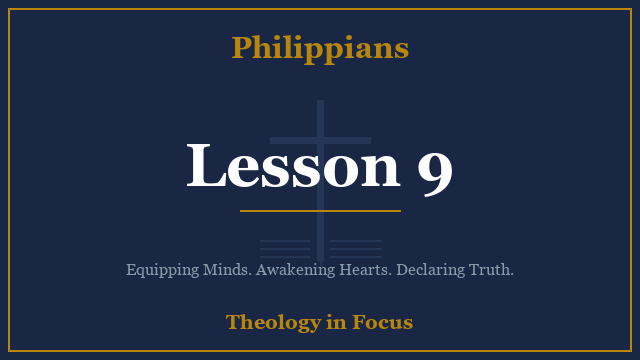 Philippians Lesson 9