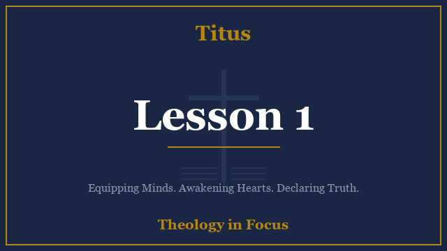 Titus Lesson 1