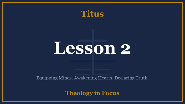Titus Lesson 2